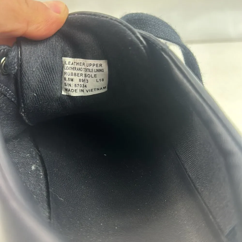 Tory Burch Amalia T-Logo Navy Blue Leather Low Top Women’s Sneakers